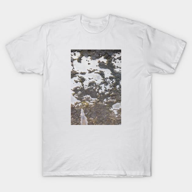 Grey tones on a scratch eroding surface T-Shirt by textural